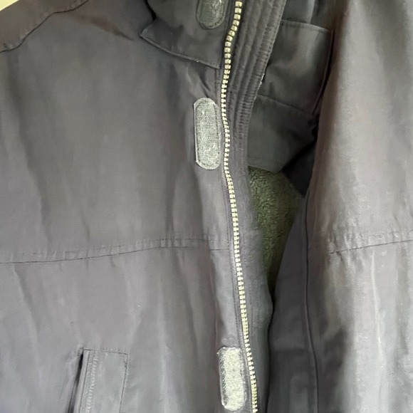Lands' End The Squall Black Jacket, Collared, Cargo Pockets, Winter *no hood - Picture 12 of 15